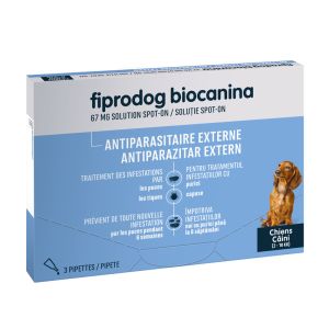 Fiprodog 67Mg Solution Spot-On Pour Petits Chiens Pipette 0,67 Ml 3