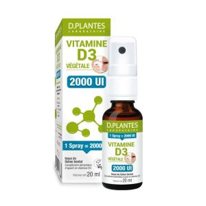 D. Plantes Vitamine D3 2000 UI Végétale spray - 20 ml