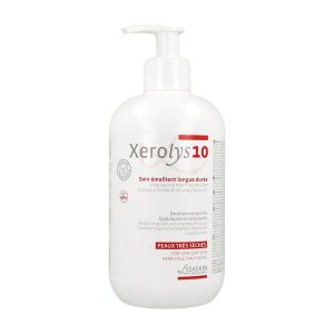 Xerolys 10 Soin Emollient Longue Duree Peaux Tres Seches Cr Fl Pomp 500 Ml 1