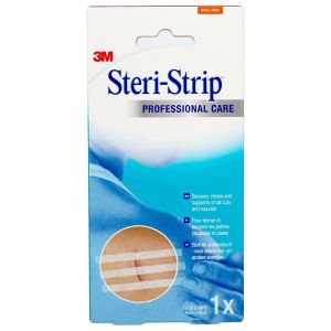 STERISTRIP Bandelette adhésive pour suture, stérile, 6 mm x 100 mm (ref. 1546), bt 10 bandelettes