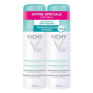 Vichy Deodorant Anti-Transpirant Gamme Transpiration Intense Sans Etui Aerosol 125 Ml Promo 2