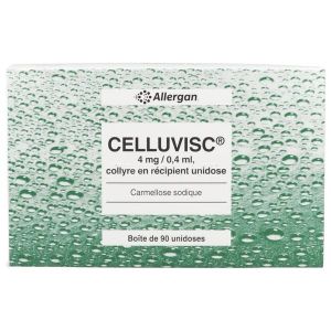 CELLUVISC Collyre 4 mg/0,4 ml, boîte 90 unidoses 0,4 ml