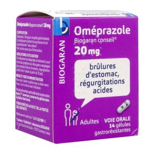 Omeprazole Biogaran Conseil 20 Mg Gelule Gastro-Resistante B/14