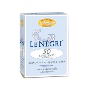 Le Negri Cure-Dent En Plume D'Oie Enveloppes Steriles Bt 50