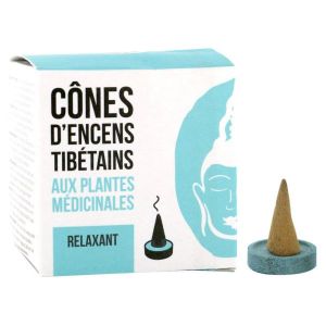 Aromandise Encens Tibétains, Relaxant - boîte de 15 cônes