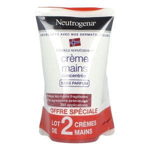 Neutrogena Crème Mains Apaisante Sans Parfum Lot de 2 x 50 ml