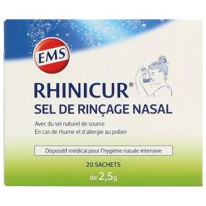 RHINICUR SEL DE RINCAGE NASAL Sel de rinçage nasal, bt 20