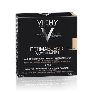 Vichy Dermablend Covermatte Poudre Compacte Haute Couvrance Teintee N 25 9,5 G 1