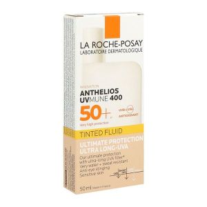 ANTHELIOS UVMUNE 400 FLUIDE TEINTE SPF 50+ Fluide solaire teinté très haute protection, SPF 50+, tube 50 ml