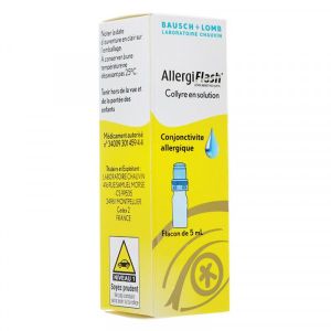 Allergiflash 0,05 % Collyre En Solution 1 Flacon(S) Compte-Gouttes Polyethylene Basse Densite (Pebd) Avec Fermeture A Temoin D'Effraction De 5 Ml