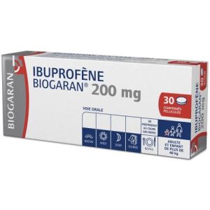 Ibuprofene Biogaran 200 Mg Comprimes Pellicules B/30