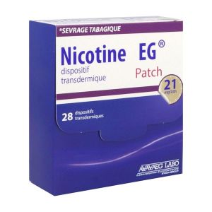 Nicotine Eg 21 Mg/24 H Dispositif Transdermique Dispositif Transdermique En Sachet (Papier/Aluminium/Polyamide/Polyacrylonitrile) B/28