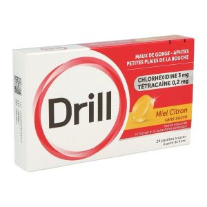 DRILL SANS SUCRE PAMPLEMOUSSE pastille B/24