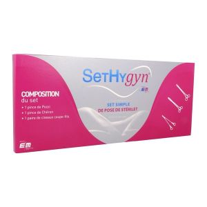 Euromedial Set De Pose Sterilet Instrument Steriles 26 Gris 1