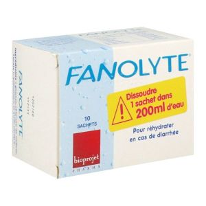 FANOLYTE Poudre pour soluté de réhydratation orale (SRO), bt 10