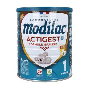 MODILAC ACTIGEST LF+ 1 Lait pour nourrisson 1er âge, formule épaissie, bt 800 g