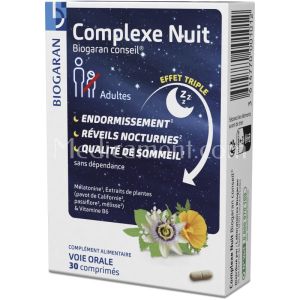 Biogaran Conseil Complexe Nuit Comprime Boite 30