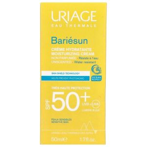 BARIESUN CREME HYDRATANTE SPF 50+ Crème solaire hydratante très haute protection, SPF 50+, sans parfum, tube 50 ml