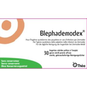 BLEPHADEMODEX 30 lingettes impregnees sans rincage