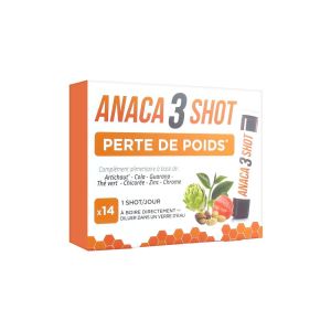 ANACA 3 SHOT PERTE DE POIDS BOITE DE 14 FLACONS