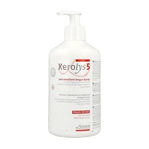Xerolys 5 Soin Emollient Longue Duree Peaux Seches Cr Fl Pomp 500 Ml 1