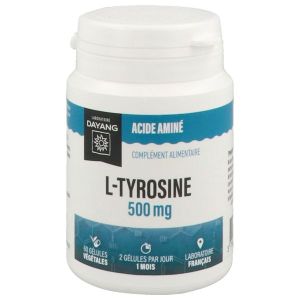 DAYANG L-TYROSINE 500 MG Gélule, complément alimentaire à base de L-tyrosine, bt 60