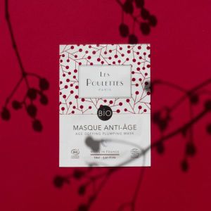 Les Poulettes Masque Anti-Age coton BIO - sachet 18 ml