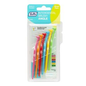 Tepe Angle Brossettes Interdentaires - Assortiment Toute Taille Blister 6