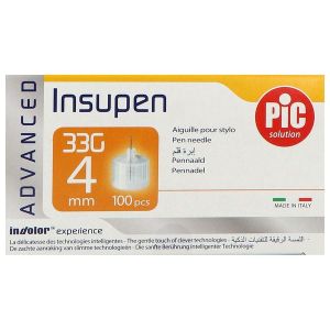 INSUPEN ADVANCED Aiguille pour stylo injecteur d'insuline, G33 x 4 mm, bt 100