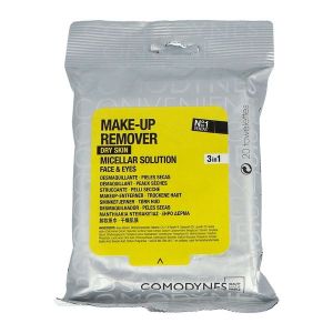 COMODYNES LINGETTES DEMAQUILLANTES Lingette imprégnée démaquillante à l'avoine, sachet 20