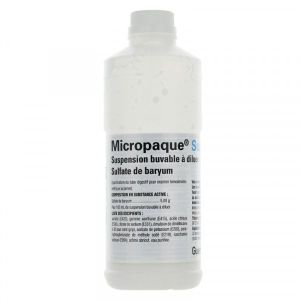 Micropaque Scanner (Sulfate De Baryum) Suspension Buvable A Diluer 150 Ml En Flacon De 500 Ml