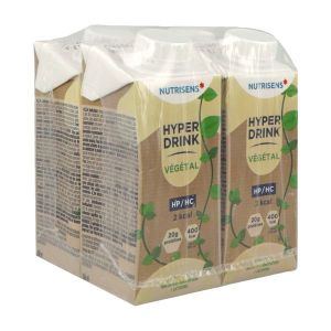 NUTRISENS HYPERDRINK VEGETAL HP HC Denrée alimentaire destinée à des fins médicales spéciales, saveur neutre, 200 ml x 4