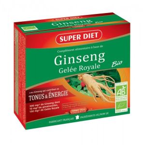 Super Diet - Ginseng - Gelée Royale Bio - 10 ampoules