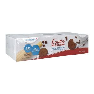 NUTRISENS GALETTES Denrée alimentaire destinée à des fins médicales spéciales, cacao - chocolat, bt 16