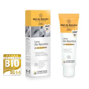 Comptoirs et Compagnies Crème ultra-réparatrice bébé 20% miel de manuka IAA 15+ BIO - tube 40 ml