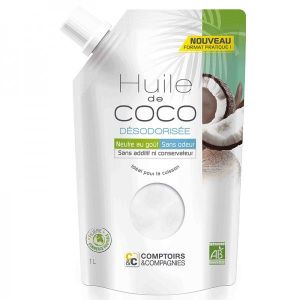 Comptoirs et Compagnies - Huile de coco désodorisée BIO - 1 litre