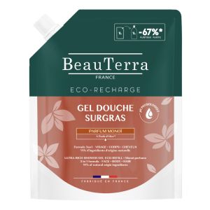 Beauterra Gel Douche Surgras Monoi Ecorecharge Doypack 1 L 1