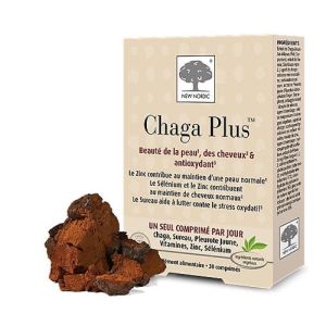 CHAGA PLUS Comprimé, complément alimentaire pour la beauté de la peau et des cheveux, bte 30