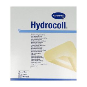 HYDROCOLL NOUVELLE GENERATION Pansement hydrocolloïde absorbant, stérile, autoadhésif, 15 cm x 15 cm (ref. 9009391), bt 10