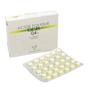 ACIDE FOLIQUE CCD 0,4 mg comprimés B/30