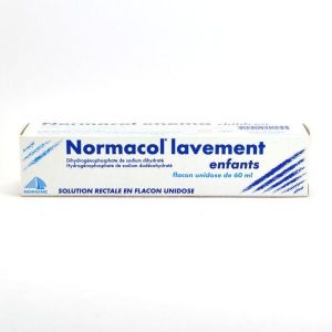 Normacol Lavement Enfants (Dihydrogenophosphate De Sodium Hydrogenophosphate De Sodium) Solution Rectale 60 Ml En Recipient Unidose