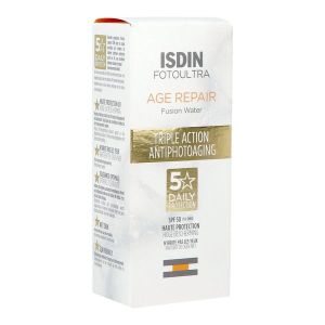Fotoultra Isdin Age Repair Water Light Texture Spf50 Fluide Flacon 50 Ml 1