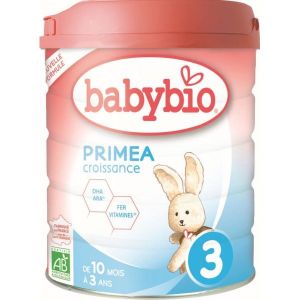 Babybio Lait de croissance Primea 3 BIO de 10 à 36 mois - 800 g