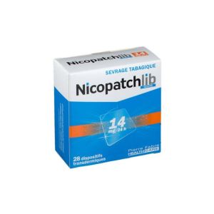 Nicopatchlib 14 Mg/24 Heures (Nicotine) Dispositif Transdermique Dispositif Transdermique En Sachet (Papier / Polyester / Aluminium / Resine De Copoly