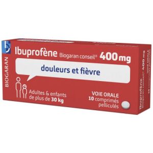 Ibuprofene Biogaran Conseil 400 Mg Comprime Pellicule B/10