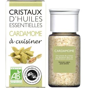 Aromandise Cristaux d'huiles essentielles Cardamome BIO - flacon de 10 g