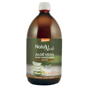 Naturaloe Pur Jus frais d'Aloé vera avec pulpe BIO - 1 litre