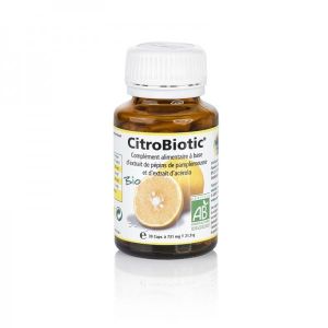 Citrobiotic - Extrait Pépins Pamplemousse + Acérola BIO - 30 gélules