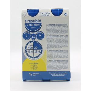 FRESUBIN 2 KCAL FIBRE DRINK (BOUTEILLE 200 ML) CITRON X 4 UNITES