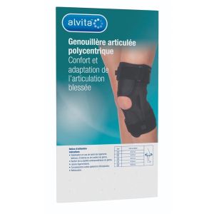 Alvita Genouillere Articulee Polycentrique Boite Noir T2 1